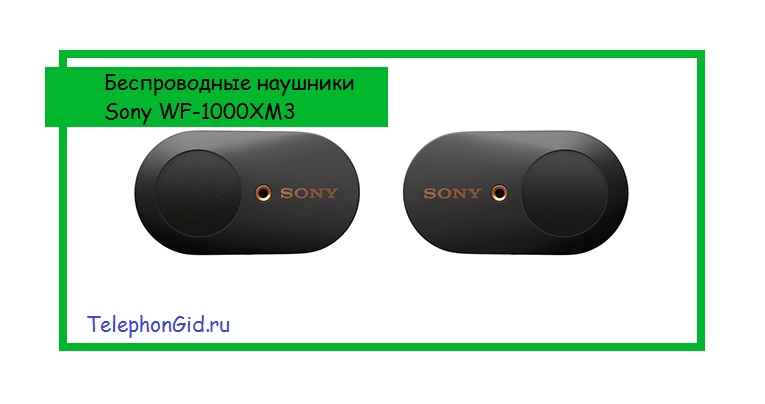 Беспроводные наушники Sony WF-1000XM3